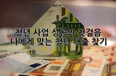 청년 사업 성공의 첫걸음: 나에게 맞는 청년 대출 찾기