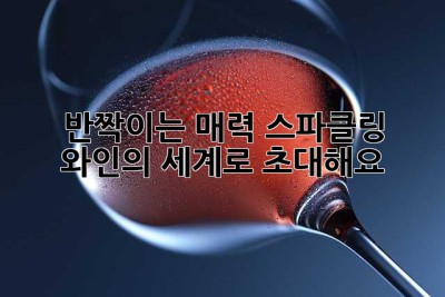 ✨반짝이는 매력, 스파클링 와인의 세계로 초대해요!✨