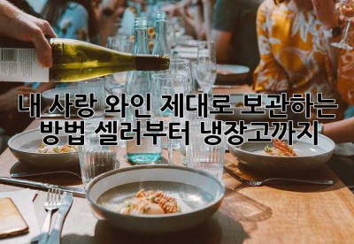 내 사랑 와인, 제대로 보관하는 방법! 셀러부터 냉장고까지🍷