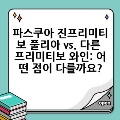 파스쿠아 진프리미티보 풀리아: 궁금증 해소와 완벽 가이드