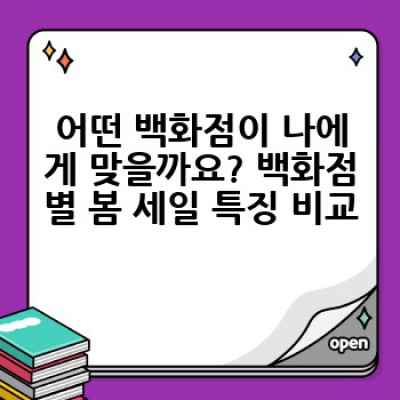 봄맞이 쇼핑 대작전! 2024 백화점 봄 세일 완벽 가이드 & 꿀팁 대방출!