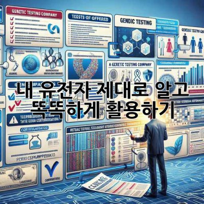 내 유전자, 제대로 알고 똑똑하게 활용하기! 🧬✨