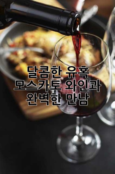 달콤한 유혹, 모스카토 와인과 완벽한 만남🍷