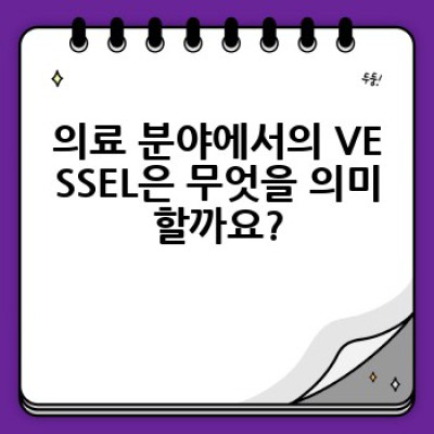 VESSEL: 종류, 용도, 그리고 선택 가이드