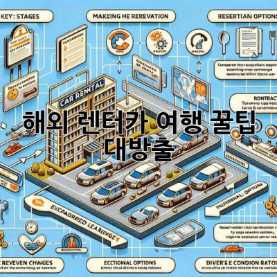 해외 렌터카 여행 꿀팁 대방출! 🚗🗺️