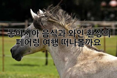 동아시아 음식과 와인, 환상의 페어링 여행 떠나볼까요?🍷🥢