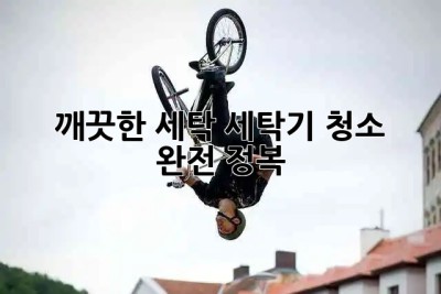 🫧 깨끗한 세탁, 세탁기 청소 완전 정복! 🧺