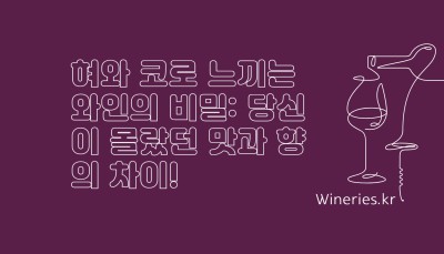 혀와 코로 느끼는 와인의 비밀: 당신이 몰랐던 맛과 향의 차이!