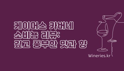 케이머스 카버네 소비뇽 리뷰: 깊고 풍부한 맛과 향